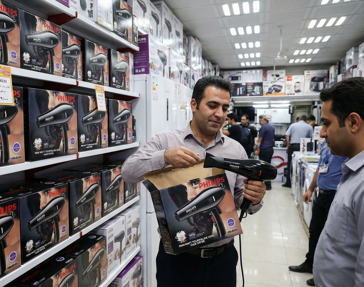 سشوار حرفهای فیلیپس (Philips) مدل PH-8220 موتور سنگین AC مجهز به فناوری یونساز