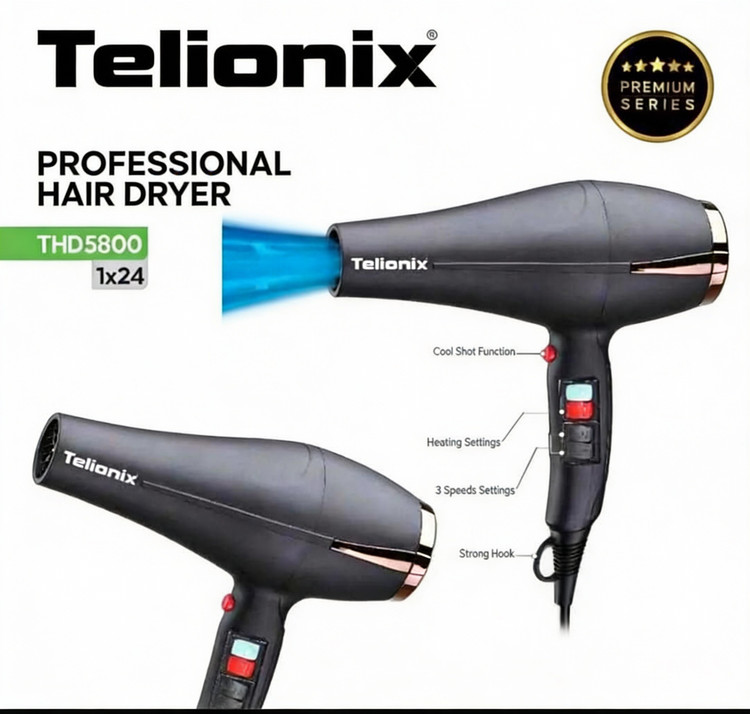 سشوار موتور سنگین Telionix مدل THD5800