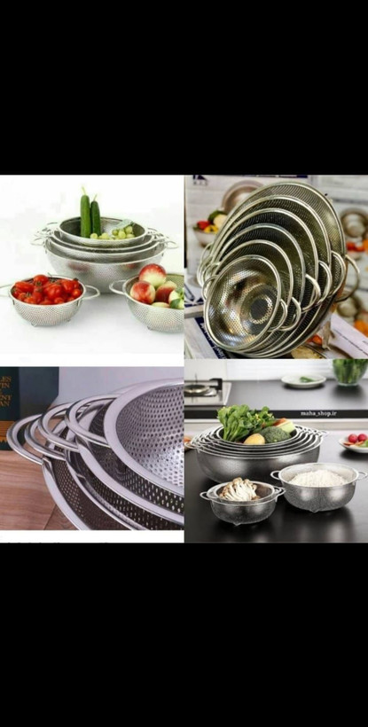 آبکش ۶ تکه استیل پانچ یونیک (Unique)