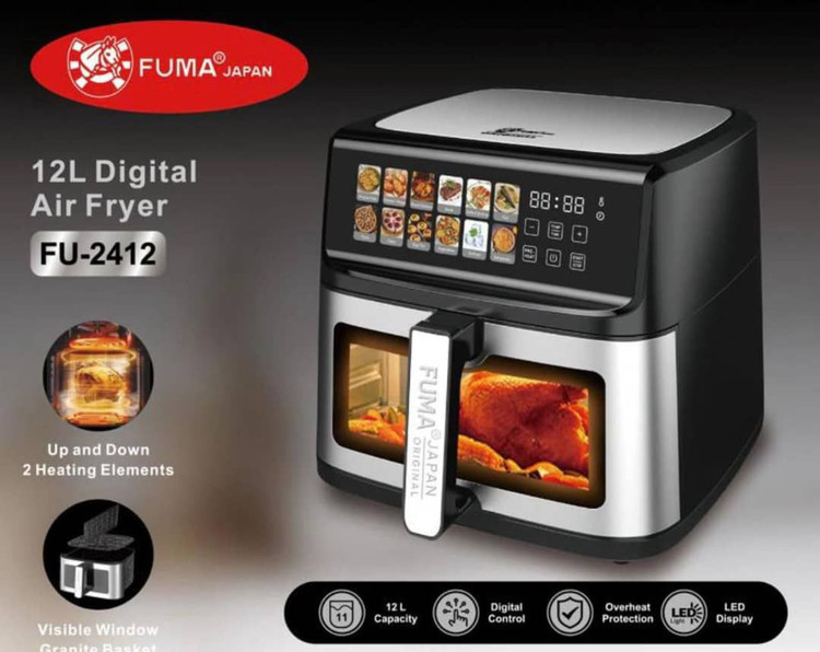 سرخکن بدون روغن فوما FU‑2412 ظرفیت 12 لیتر بدنه استیل